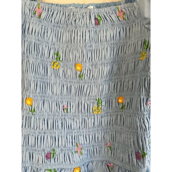 Anthropologie English Factory Woman SMOCKED DRESS WITH BALLOON SLEEVES, … - Picture 8 of 14